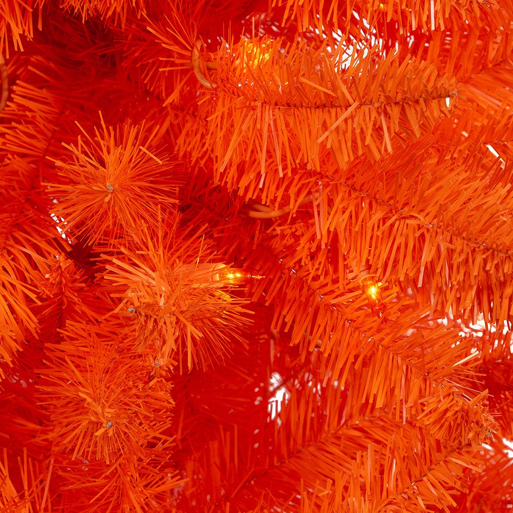 Kurt Adler 4.5 Foot Pre Lit Orange Potted Tree